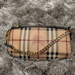 Burberry Haymarket Check Pochette Bag